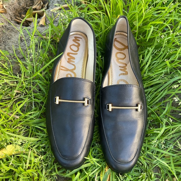- Sam Edelman Loraine Black Leather Loafers Size 7 womens - Picture 3 of 9